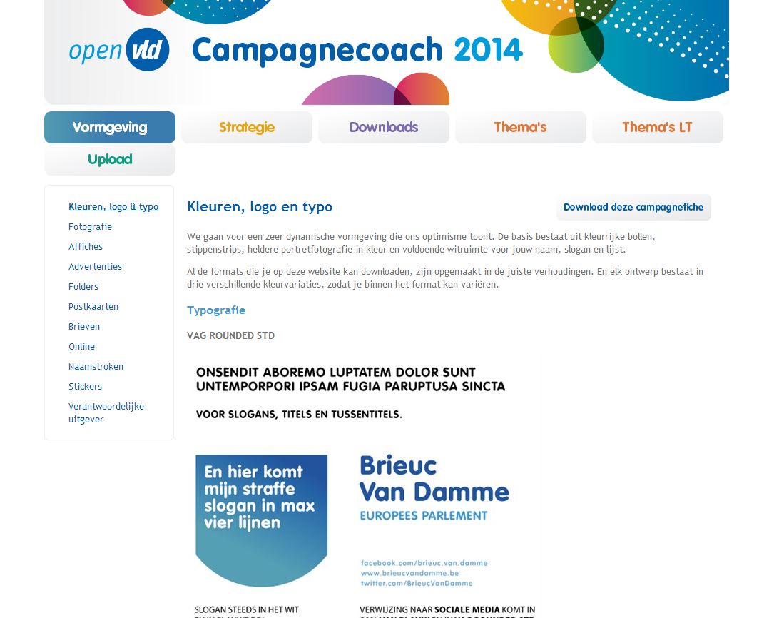 Open VLD campagnecoach 2014
