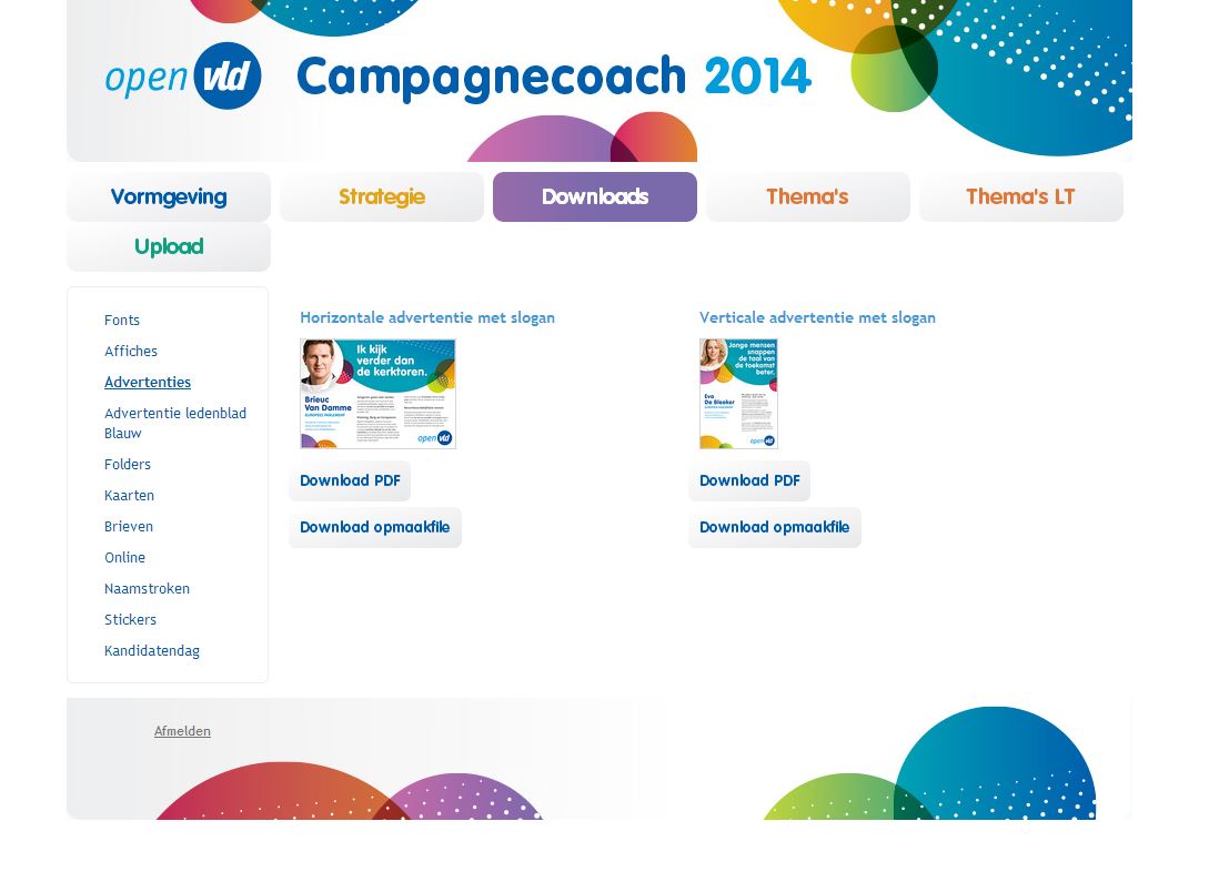 Open VLD campagnecoach 2014