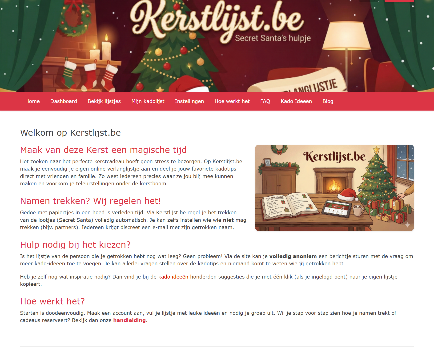 Kerstlijst.be
