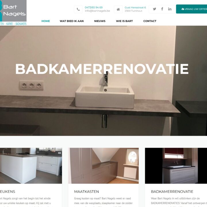 Website van Bart Nagels