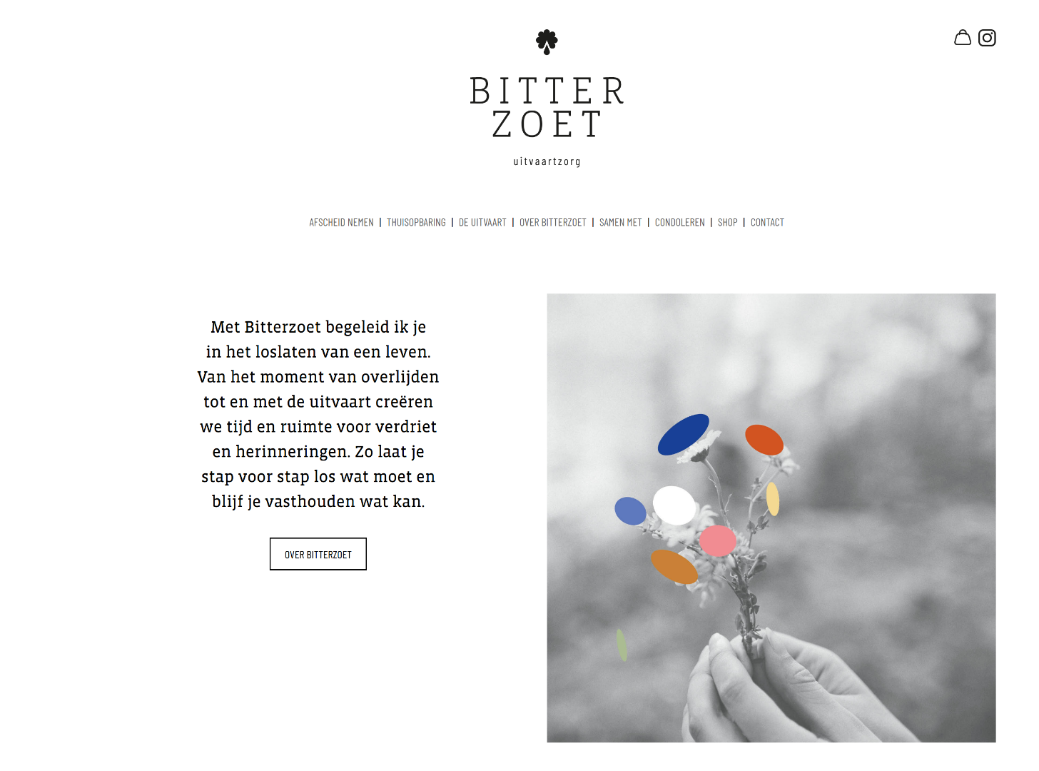 Website van Bitterzoet uitvaartzorg