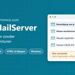 TestMailServer: lokaal opgevangen testmails op localhost poort 25, niet verzonden